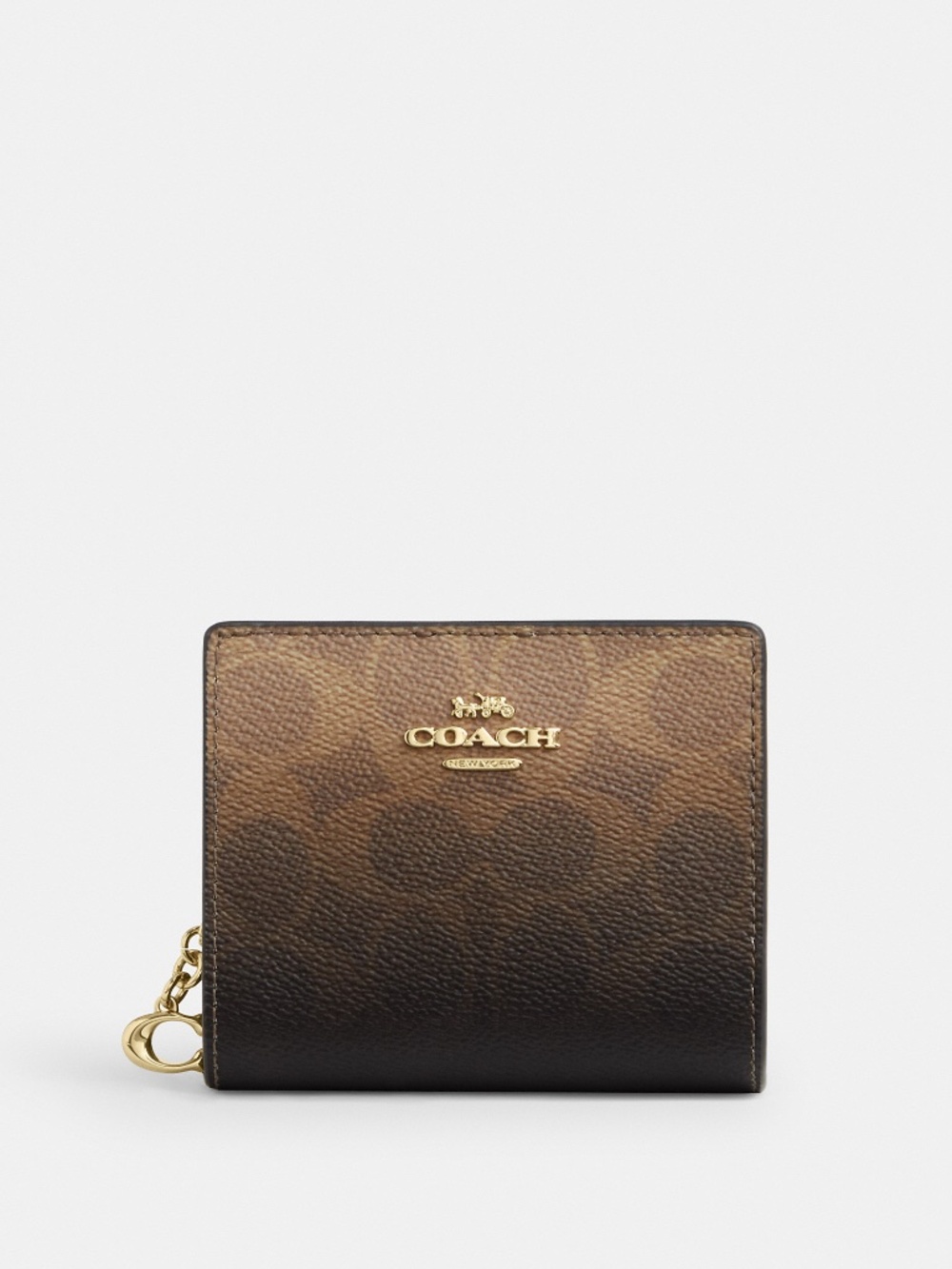 Coach Outlet Snap Wallet In Ombré Signature Canvas